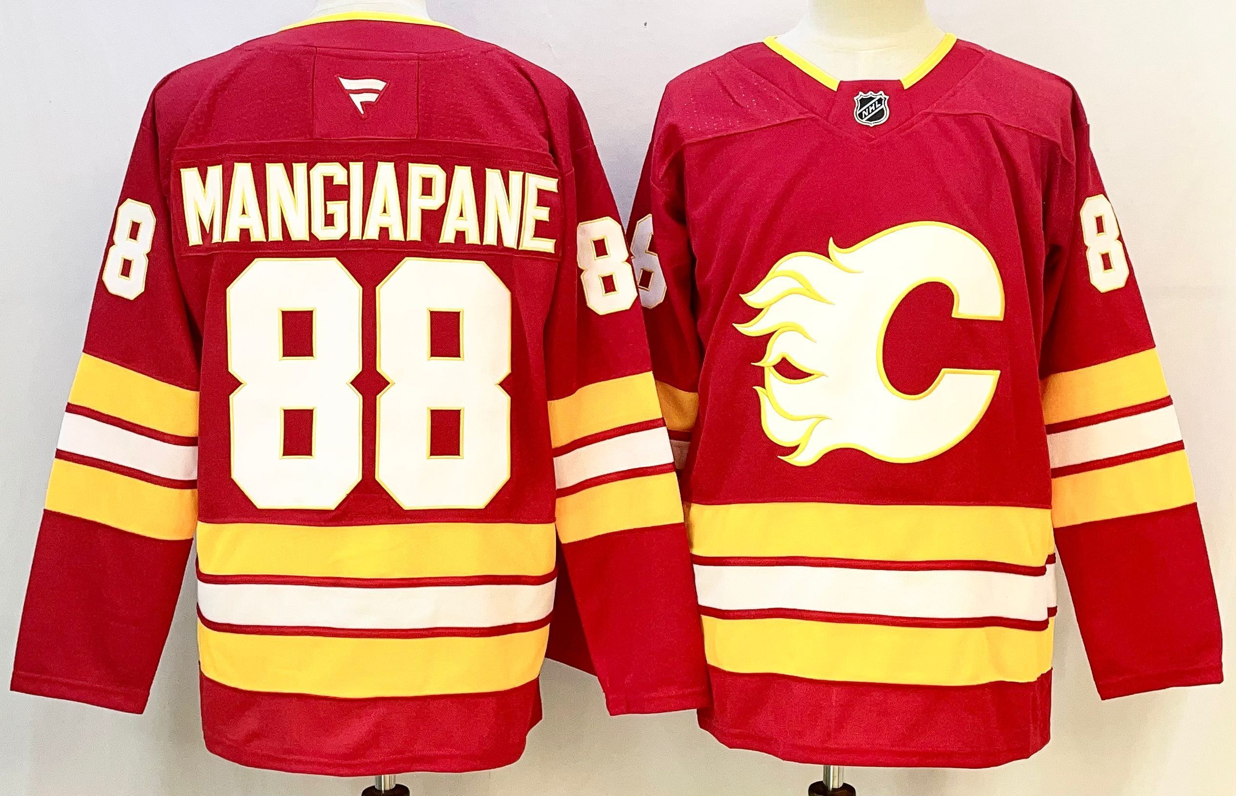 Men Calgary Flames #88 Mangiapane Red 2026 Adidias NHL Jersey style 001->calgary flames->NHL Jersey